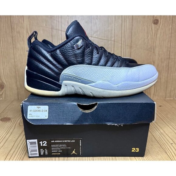 Jordan 12 Retro Black/Varsity Red-White 'Playoffs' CT8013-006 Men's Size 12